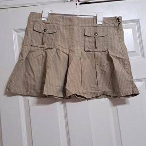 Beige, size 13/14  pleated mini skirt
